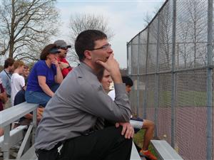 Watching one of over a hundred matches while coaching 